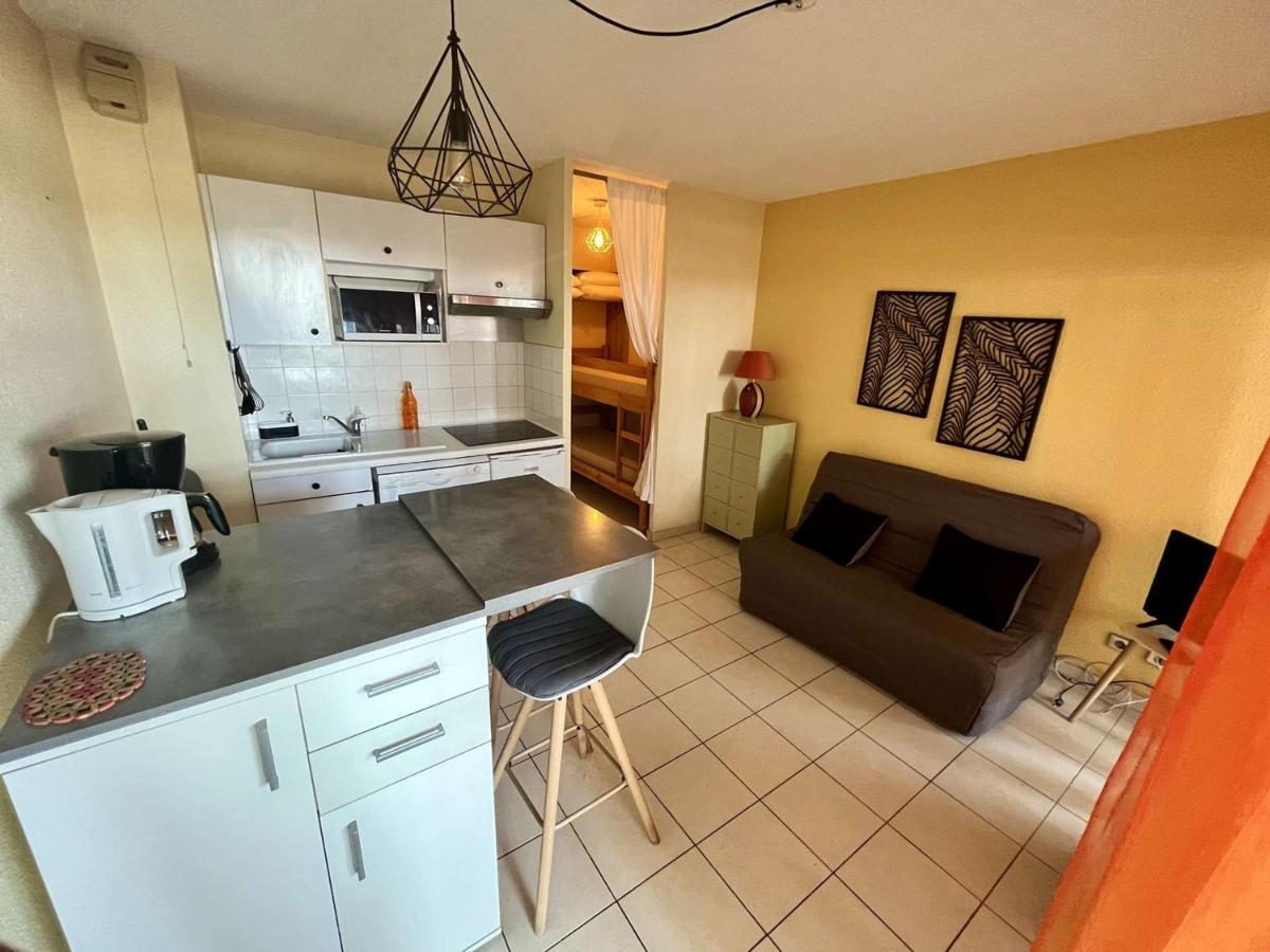 Studio Cabine Avec Terrasse 4 Pers, Acces Direct Plage, Tv, Animaux Admis - Argeles-Sur-Mer - Fr-1-225-798 Exteriör bild