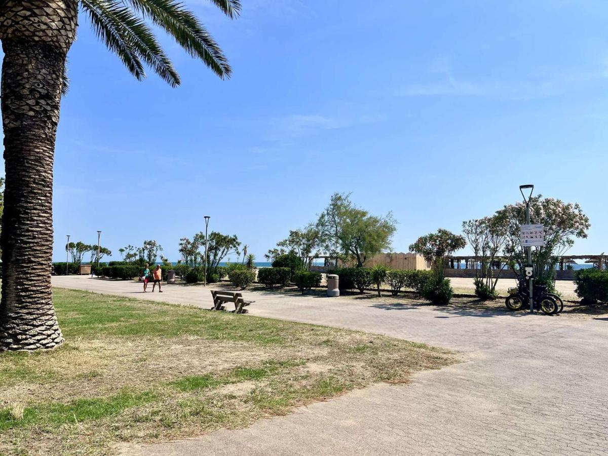 Studio Cabine Avec Terrasse 4 Pers, Acces Direct Plage, Tv, Animaux Admis - Argeles-Sur-Mer - Fr-1-225-798 Exteriör bild